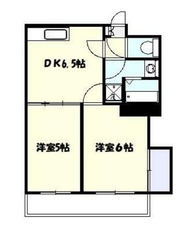 カルプマール玉川の物件間取画像